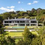 Aerial photography of a Villa or Mansion in Bishopscourt, Cape Town