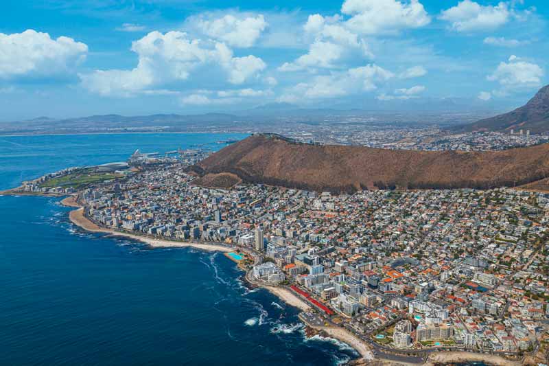 Aerial photograph of Sea Point